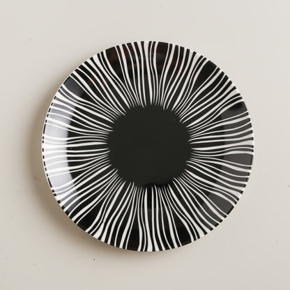 Geometric Pattern Ceramic Plate